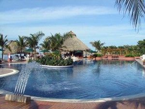 Swimming pool at the Decameron Resort Playa Blanca