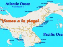 Panama Beach Map