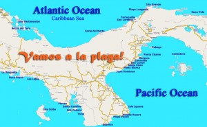 Panama Beach Map